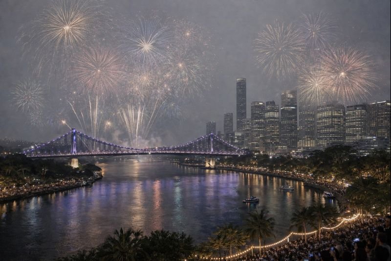NYE brisbane fireworks spots